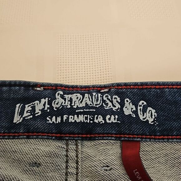 Levi  Strauss & Co Men Relaxed Fit Denim Jeans 34×34  Dark Blue Washed - Picture 10 of 16